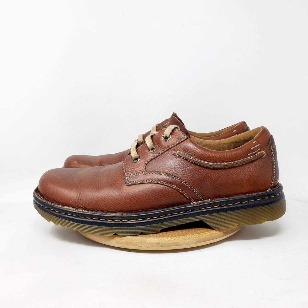 Dr‎ Martens Oxford Shoes Mens 12 Brown Leather Chunky Lace Up Retro Shoes
